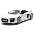 [iMittakaava] 1:18 Audi 2015 R8 V10 Plus Coupe valkoinen pienoismalli Die-Cast