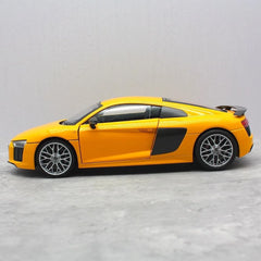 [iScale] 1:18 Audi 2015 R8 V10 Plus Coupe Yellow Model Car Die-Cast