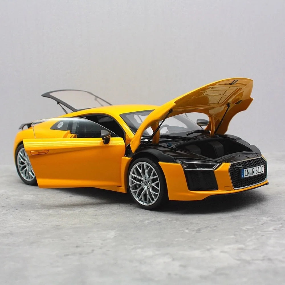 [iScale] 1:18 Audi 2015 R8 V10 Plus Coupe jaune voiture miniature Die-Cast