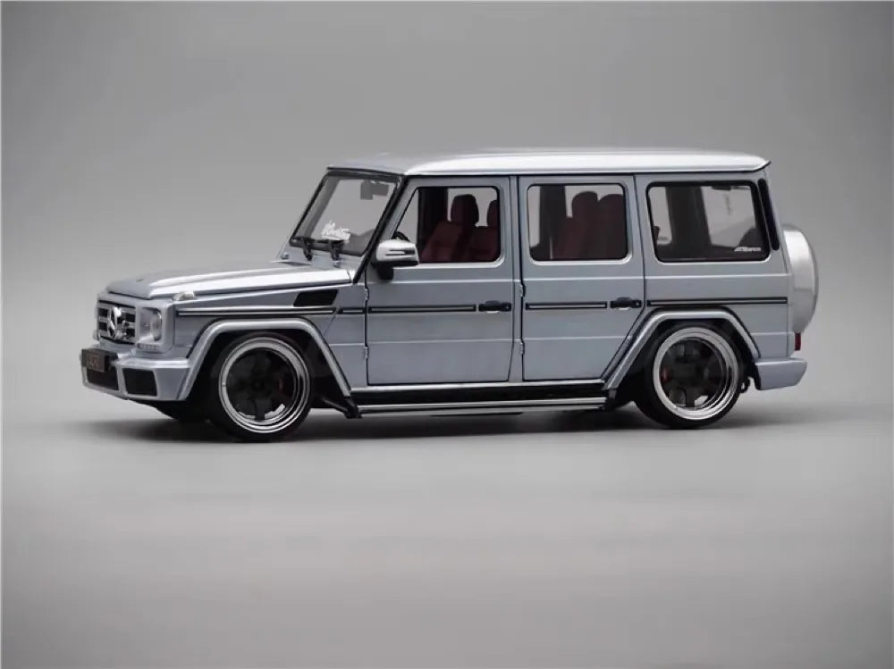 [iScale] 1:18 Mercedes-Benz 2016 G500 G-Klasse G63 Custom Diamond Silver Die-Cast