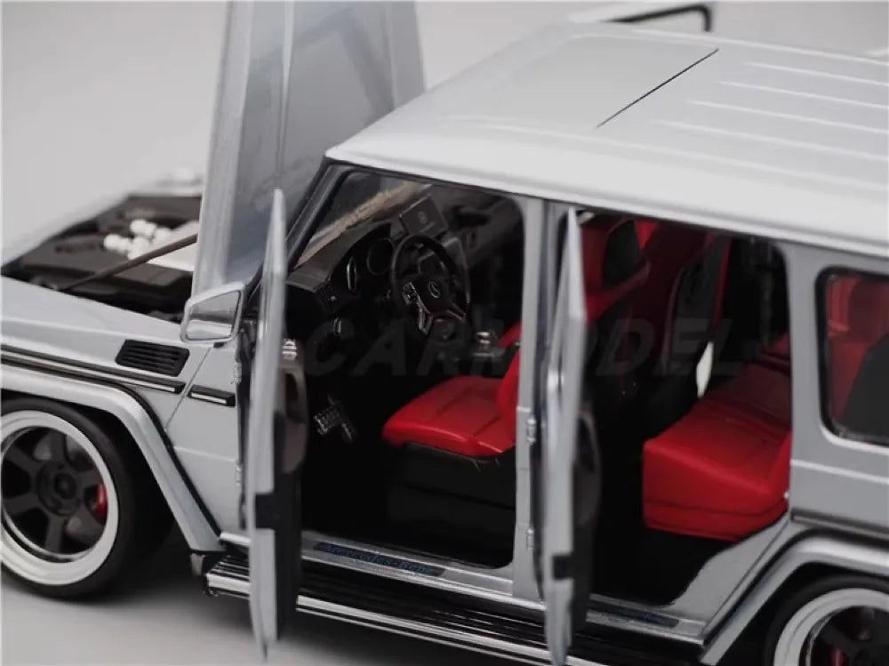 [iScale] 1:18 Mercedes-Benz 2016 G500 G-Klasse G63 Custom Diamond Silver Die-Cast