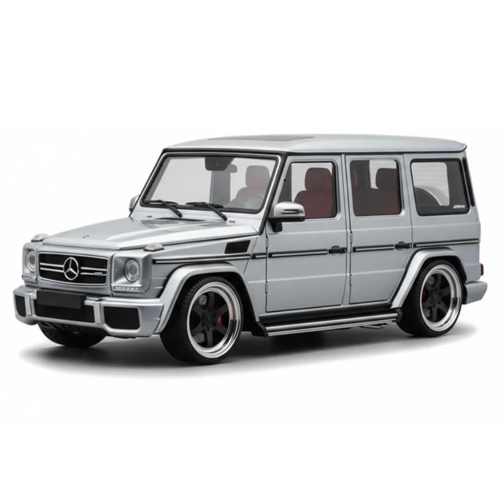 [iScale] 1:18 Mercedes-Benz 2016 G500 G-Klasse G63 Custom Diamond Silver Die-Cast