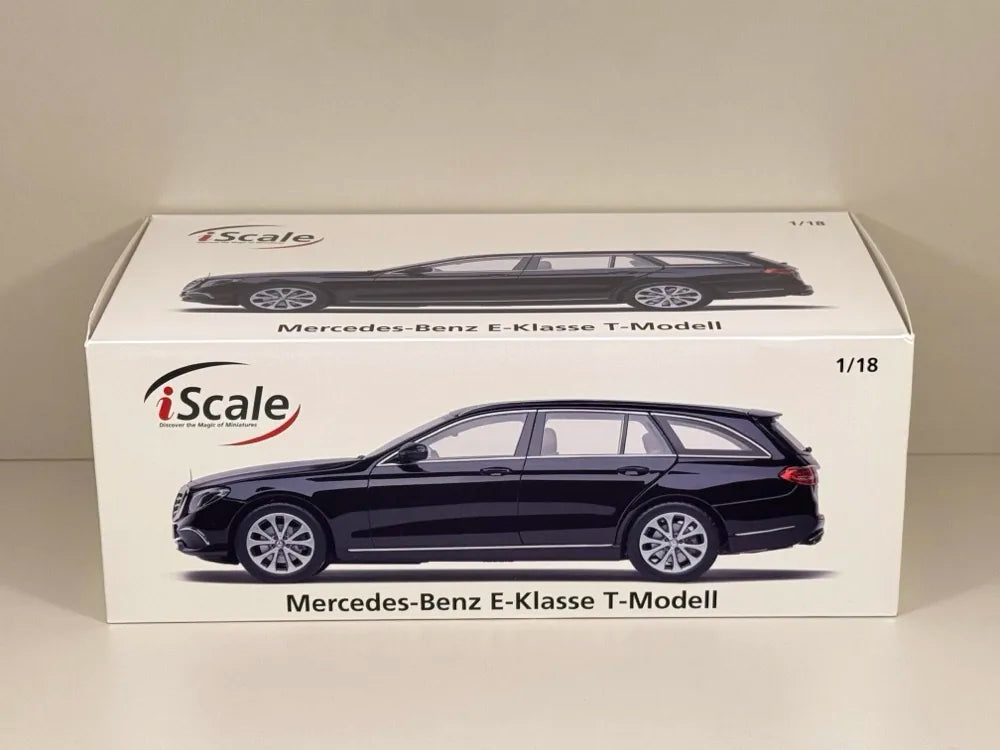 [iScale] 1:18 Mercedes-Benz 2017 E-Class Estate S213 nero modellino di auto Die-Cast
