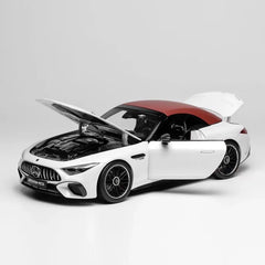 [iScale] 1:18 Mercedes-Benz 2022 AMG SL63 R232 Convertible White Model Car Die-Cast