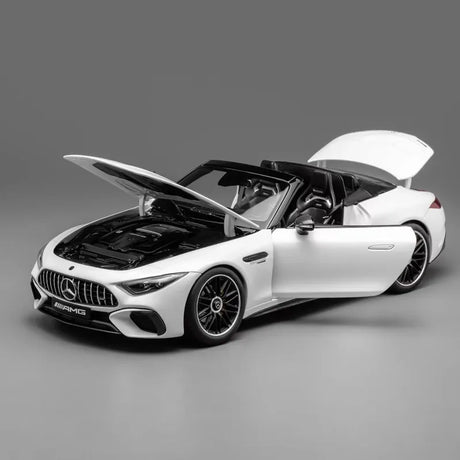 [iScale] 1:18 Mercedes-Benz 2022 AMG SL63 R232 Convertible White Model Car Die-Cast