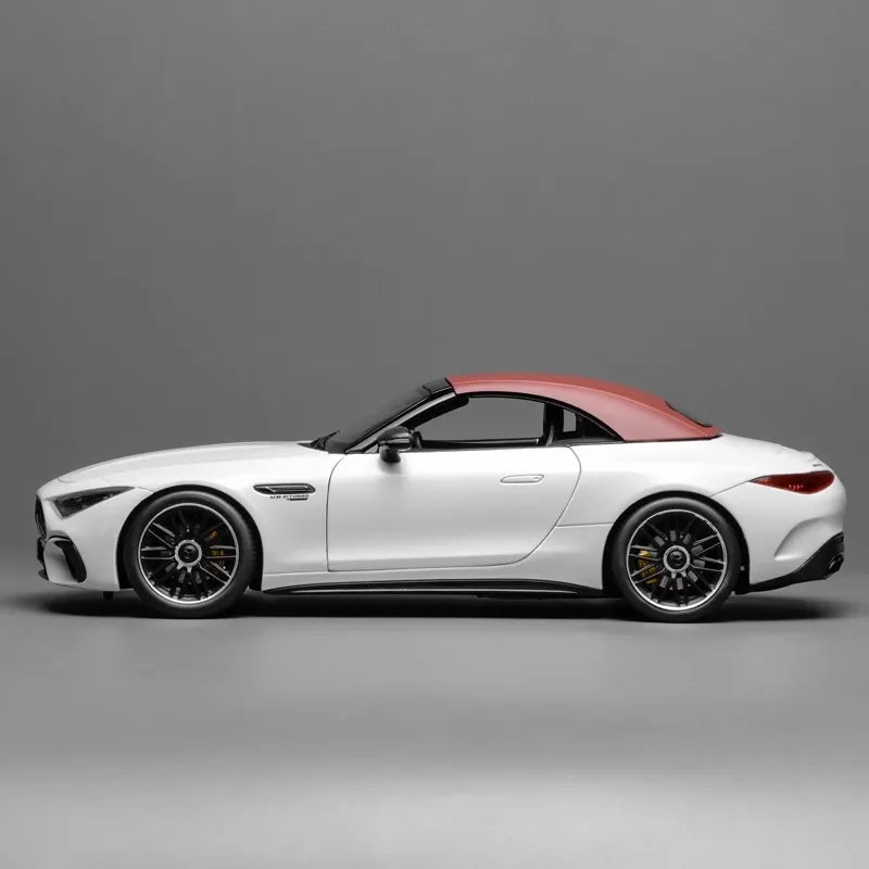 [iScale] 1:18 Mercedes-Benz 2022 AMG SL63 R232 Convertible White Model Car Die-Cast