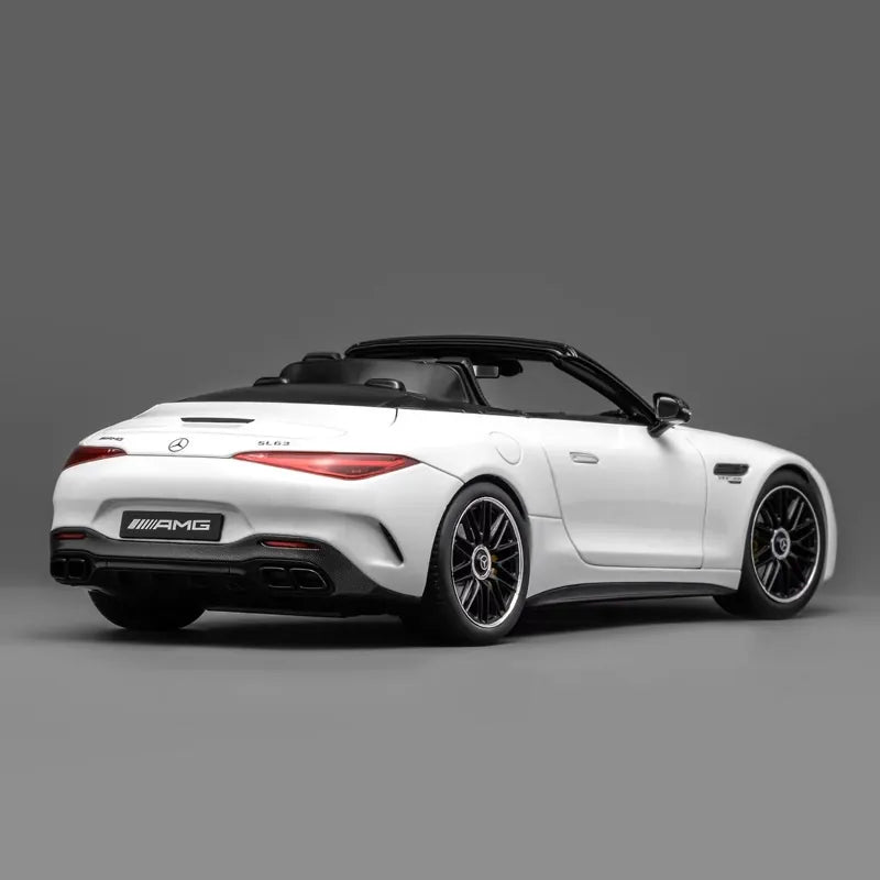 [iScale] 1:18 Mercedes-Benz 2022 AMG SL63 R232 Convertible White Model Car Die-Cast