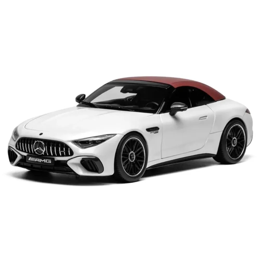 [iScale] 1:18 Mercedes-Benz 2022 AMG SL63 R232 Convertible White Model Car Die-Cast