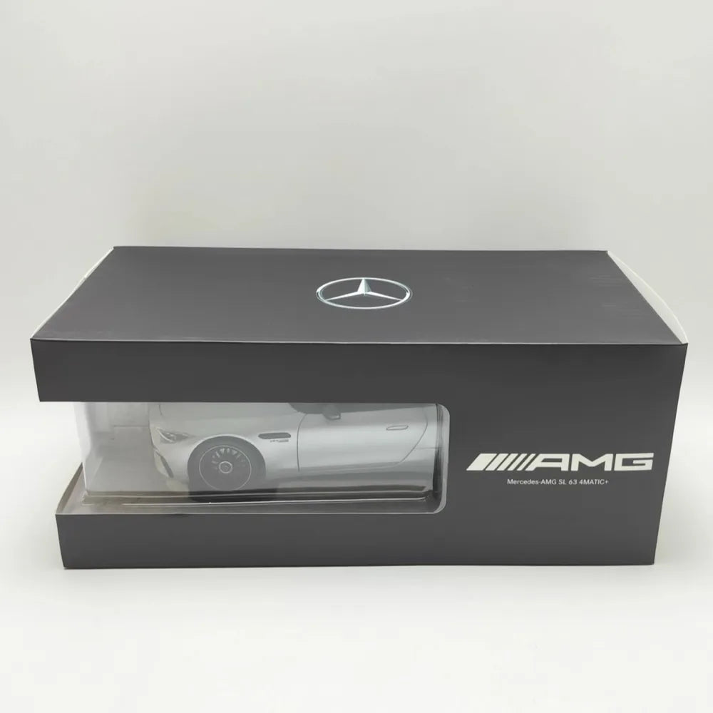 [iスケール] 1:18 Mercedes-Benz 2022 AMG SL63 R232 Convertible シルバー モデルカー Die-Cast