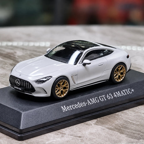 iScale Mercedes-AMG 2023 GT 63 4MATIC+ Coupe C192 White 1:43 – Collectible Diecast Model Die-Cast