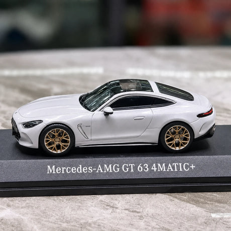 iScale Mercedes-AMG 2023 GT 63 4MATIC+ Coupe C192 White 1:43 – Collectible Diecast Model Die-Cast