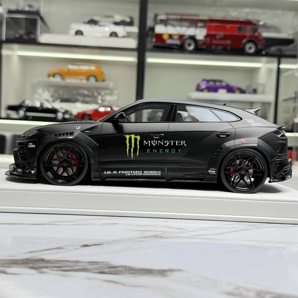 [IVY] 1:18 Lamborghini 2019 Urus LBWK Monster Energy modellbil harts