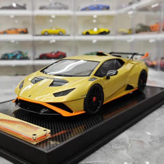 [IVY] 1:18 Lamborghini 2021 Huracan STO Gold Model Car Resin