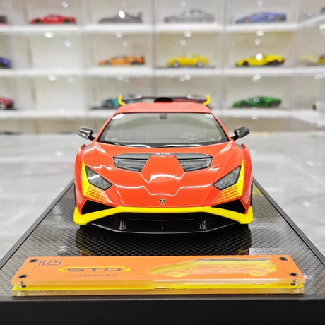 [IVY] 1:18 Lamborghini 2021 Huracan STO Orange Model Car Resin