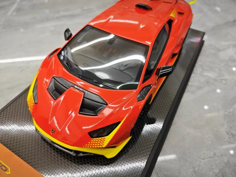 [IVY] 1:18 Lamborghini 2021 Huracan STO Orange Model Car Resin