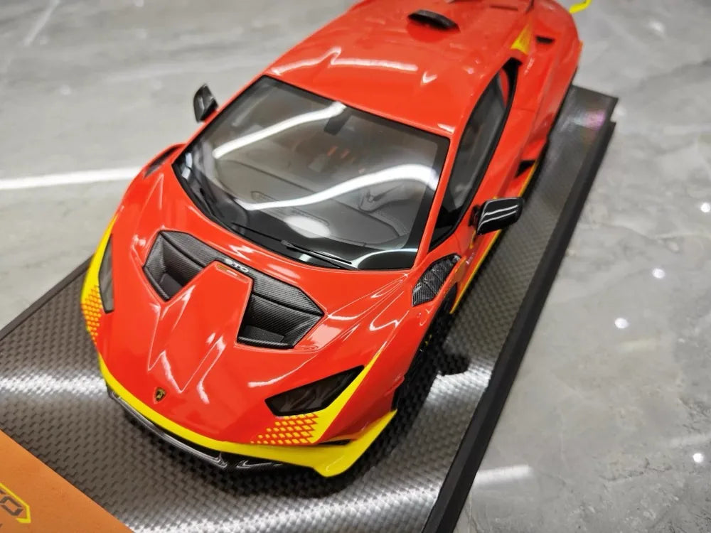 [IVY] 1:18 Lamborghini 2021 Huracan STO Orange Model Car Resin