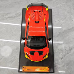 [IVY] 1:18 Lamborghini 2021 Huracan STO Orange Model Car Resin