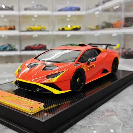[IVY] 1:18 Lamborghini 2021 Huracan STO Orange Model Car Resin