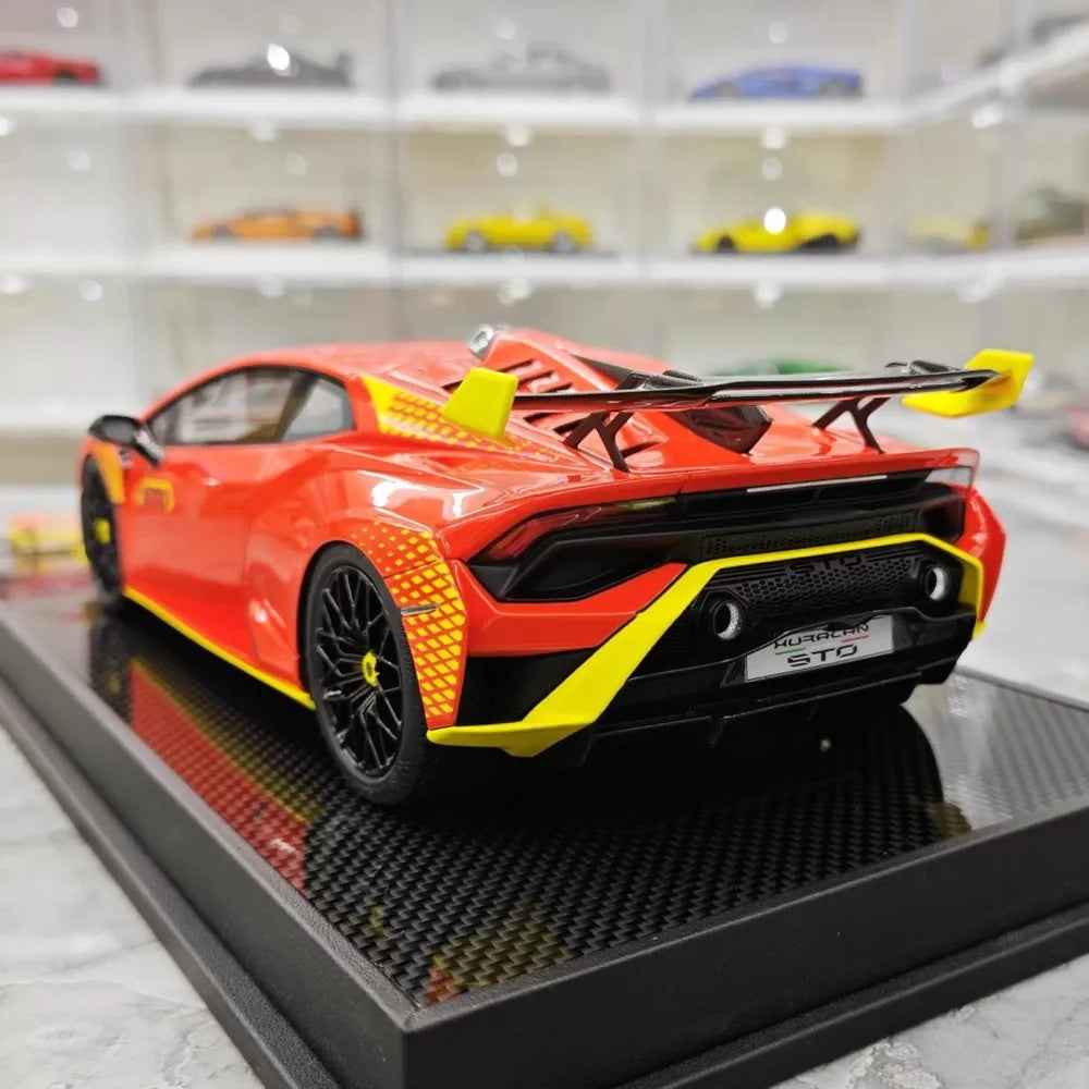 [IVY] 1:18 Lamborghini 2021 Huracan STO Orange Model Car Resin