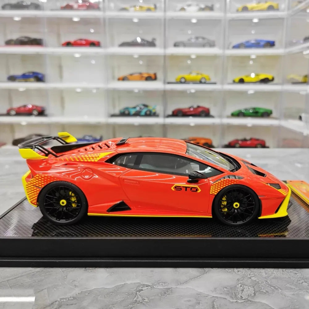 [IVY] 1:18 Lamborghini 2021 Huracan STO Orange Model Car Resin