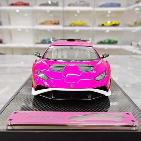 [IVY] 1:18 Lamborghini 2021 Huracan STO Purple Model Car Resin