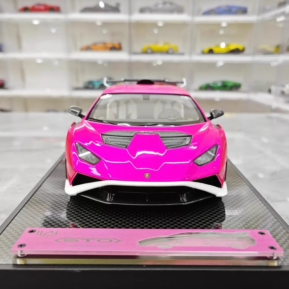 [IVY] 1:18 Lamborghini 2021 Huracan STO Purple Model Car Resin