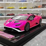 [IVY] 1:18 Lamborghini 2021 Huracan STO Purple Model Car Resin