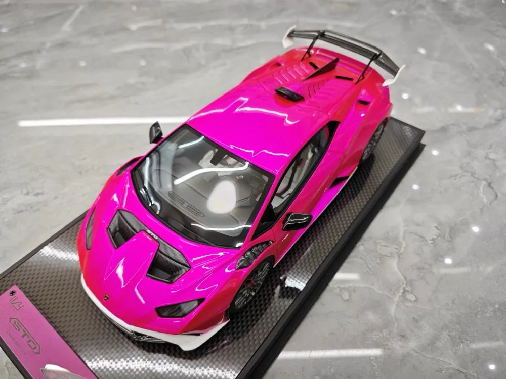 [IVY] 1:18 Lamborghini 2021 Huracan STO Purple Model Car Resin