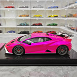 [IVY] 1:18 Lamborghini 2021 Huracan STO Purple Model Car Resin