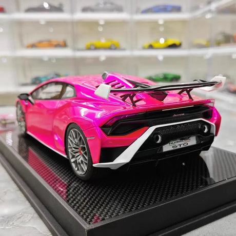 [IVY] 1:18 Lamborghini 2021 Huracan STO Purple Model Car Resin