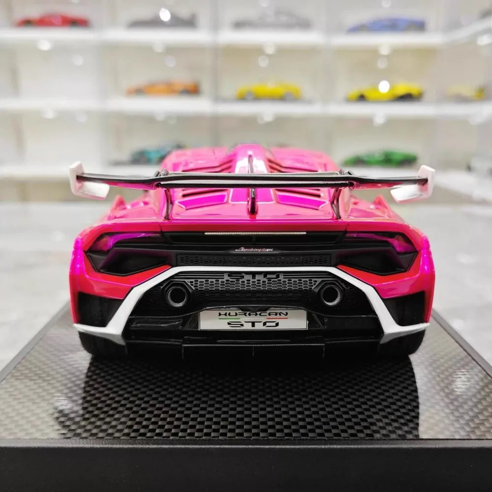 [IVY] 1:18 Lamborghini 2021 Huracan STO Purple Model Car Resin