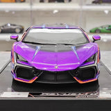 [IVY] 1:18 Lamborghini 2023 Revuelto Opera Unica Purple Model Car Resin