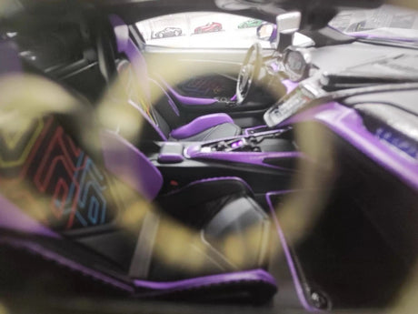 [IVY] 1:18 Lamborghini 2023 Revuelto Opera Unica Purple Model Car Resin