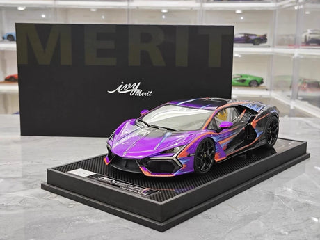 [IVY] 1:18 Lamborghini 2023 Revuelto Opera Unica Purple Model Car Resin