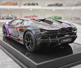 [IVY] 1:18 Lamborghini 2023 Revuelto Opera Unica Purple Model Car Resin