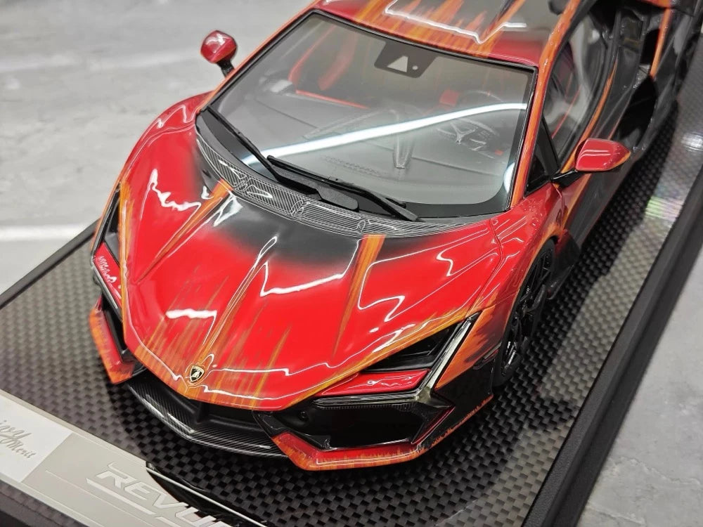 [IVY] 1:18 Lamborghini 2023 Revuelto Opera Unica rouge voiture miniature Resin