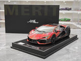 [IVY] 1:18 Lamborghini 2023 Revuelto Opera Unica rouge voiture miniature Resin