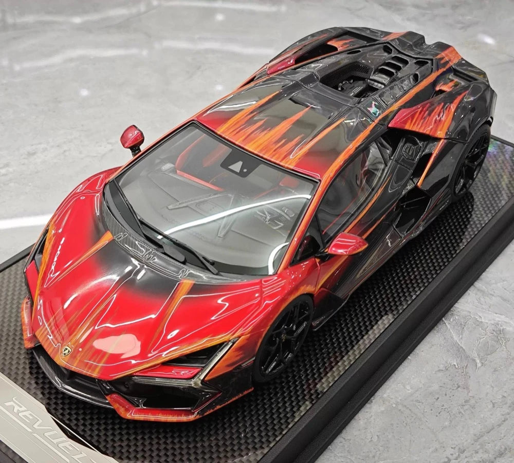 [IVY] 1:18 Lamborghini 2023 Revuelto Opera Unica rouge voiture miniature Resin