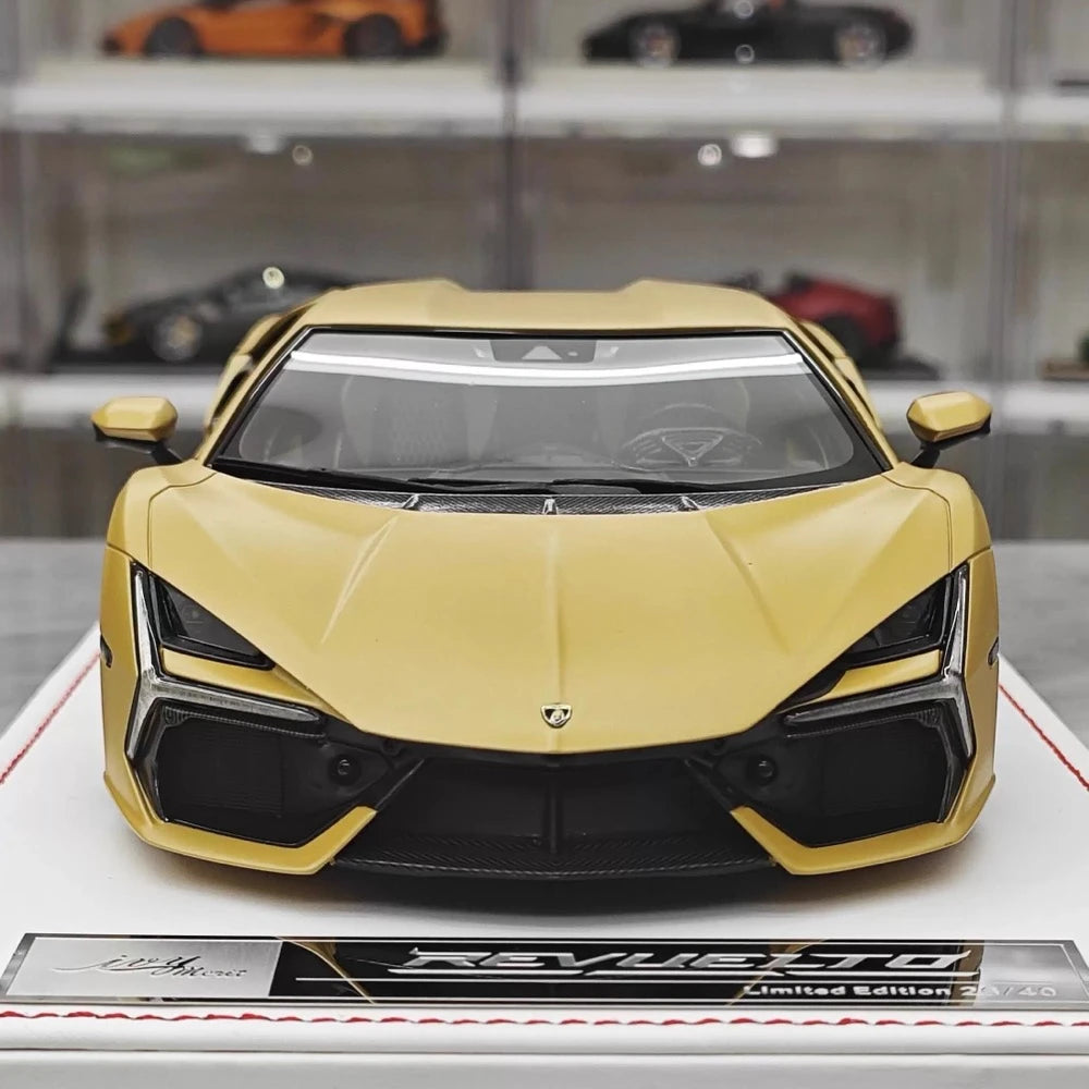 [IVY] 1:18 Lamborghini 2023 Revuelto Opera Unica Yellow Model Car Resin