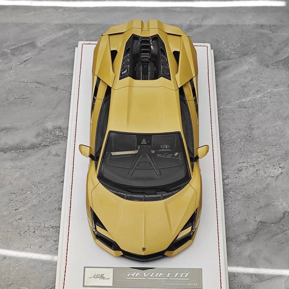 [IVY] 1:18 Lamborghini 2023 Revuelto Opera Unica Yellow Model Car Resin