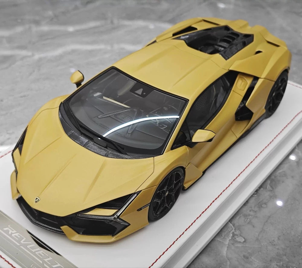 [IVY] 1:18 Lamborghini 2023 Revuelto Opera Unica Yellow Model Car Resin