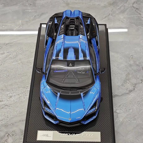 [IVY] 1:18 Lamborghini 2023 Revuelto Opera Unica Blue Model Car Resin