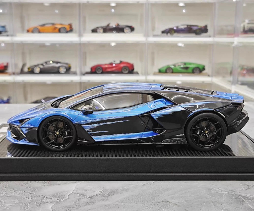 [IVY] 1:18 Lamborghini 2023 Revuelto Opera Unica Blue Model Car Resin