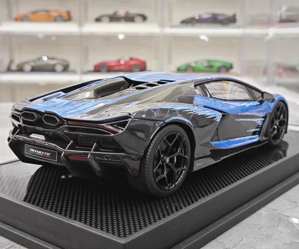[IVY] 1:18 Lamborghini 2023 Revuelto Opera Unica Blue Model Car Resin