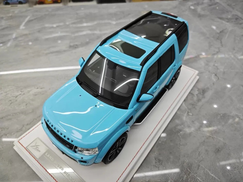 [IVY] 1:18 Land Rover 2009 Discovery 4 ブルー モデルカー レジン