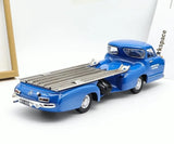[IVY] 1:18 Mercedes-Benz 1954 blu Wonder Renntransporter modellino di auto resina