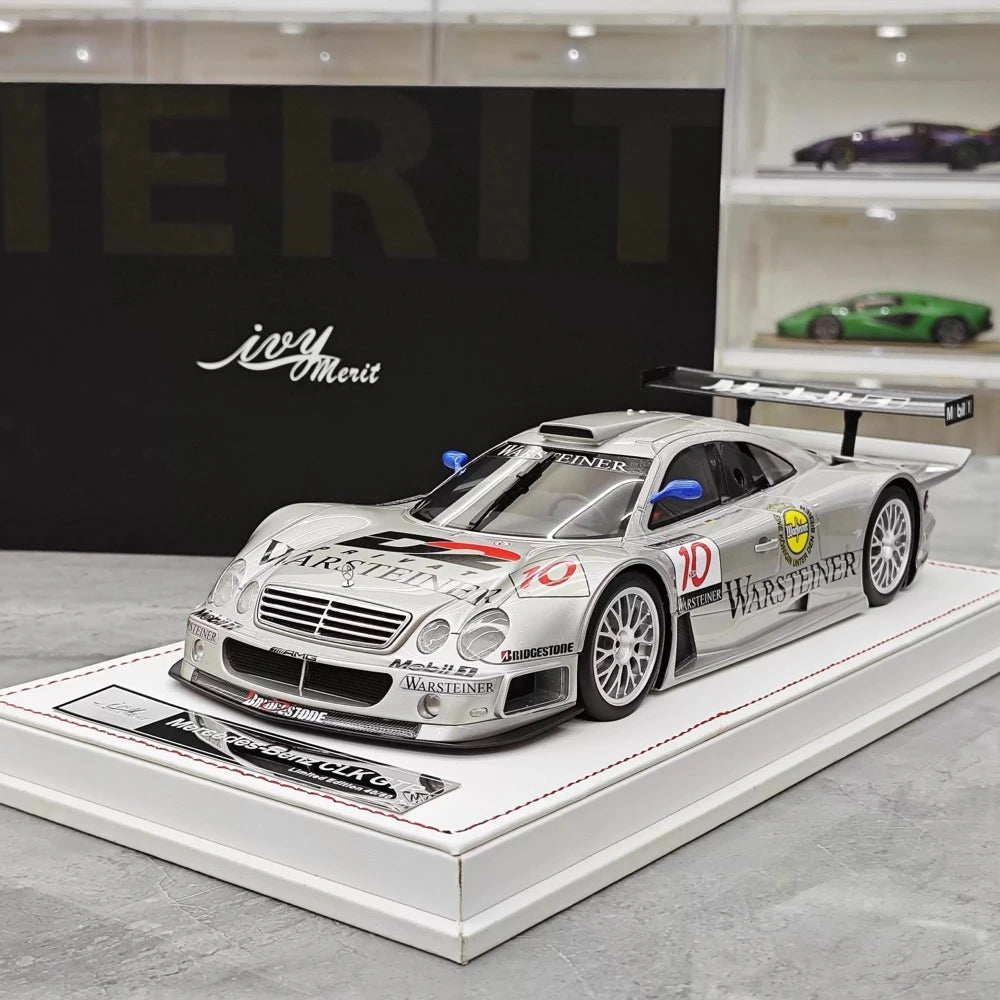[IVY] 1:18 Mercedes-Benz 1997 CLK GTR #10 modellino di auto resina / Closed Body