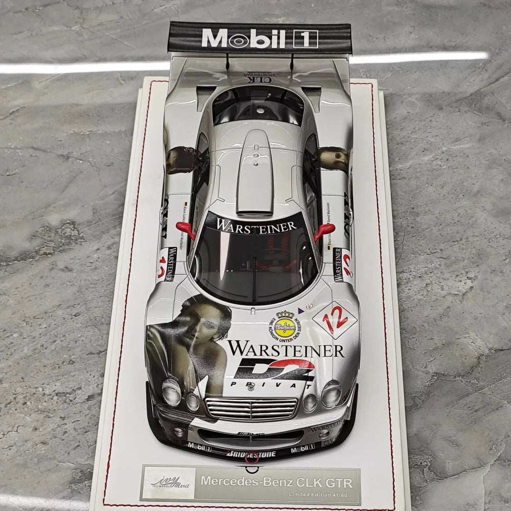 [IVY] 1:18 Mercedes-Benz 1997 CLK GTR #12 voiture miniature Resin / Closed Body