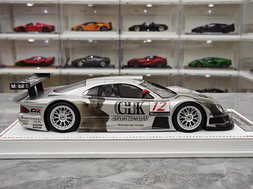 [IVY] 1:18 Mercedes-Benz 1997 CLK GTR #12 voiture miniature Resin / Closed Body