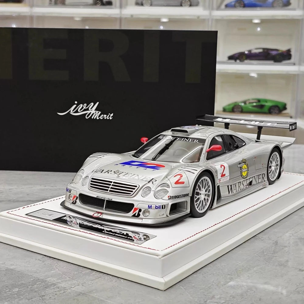 [IVY] 1:18 Mercedes-Benz 1997 CLK GTR #2 modellino di auto resina / Closed Body